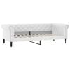 vidaXL Sof&aacute;-cama 100x200 cm couro artificial branco