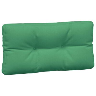 vidaXL Almofadões para móveis de paletes 7 pcs tecido verde