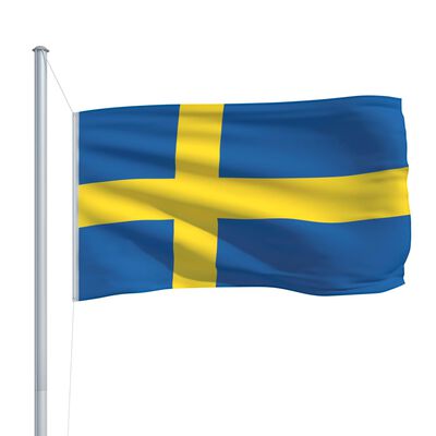 vidaXL Bandeira da Suécia 90x150 cm
