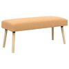 vidaXL banco Liso Bege 110 x 40 x 46 cm Boucl&eacute;