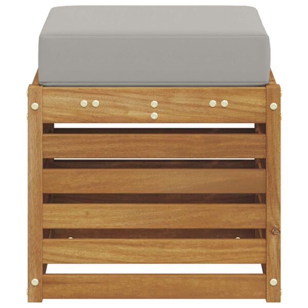 vidaXL Bancada de P&aacute;tio ao Ar Livre Madeira S&oacute;lida de Ac&aacute;cia Natural