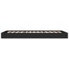 vidaXL Estrutura de cama 75x190 cm derivados de madeira preto