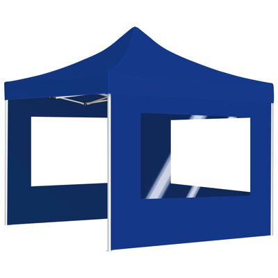 vidaXL Tenda dobrável profissional com paredes alumínio 2x2 m azul