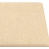 vidaXL Painel de parede 12 pcs 90x15 cm tecido 1,62 m&sup2; cor creme