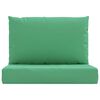 vidaXL Almofad&otilde;es p/ m&oacute;veis de paletes 2 pcs tecido oxford verde