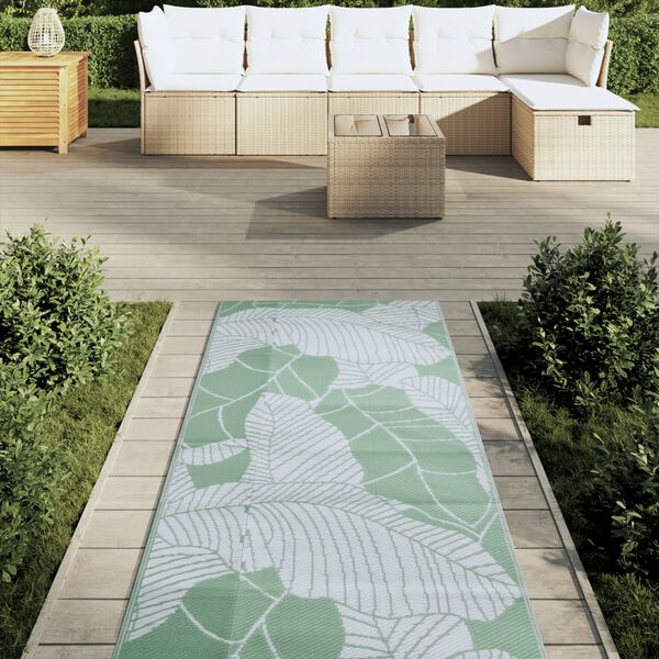 vidaXL Tapete de exterior 80x250 cm ARAKIL PP verde