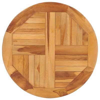 vidaXL Base de mesa giratória madeira de teca maciça