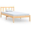 vidaXL Estrutura de cama solteiro 90x190 cm pinho maci&ccedil;o