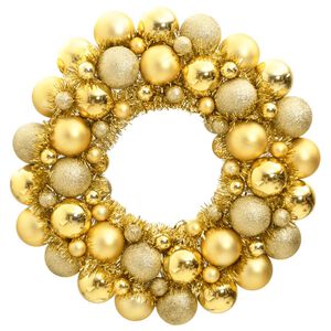 vidaXL Guirlanda de Natal 45 cm poliestireno dourado