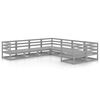 vidaXL 8 pcs conjunto lounge de jardim pinho maci&ccedil;o