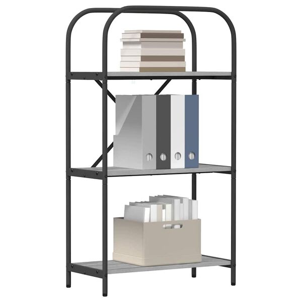 vidaXL Estante Cinza Sonoma 60 x 30 x 109 cm Madeira processada