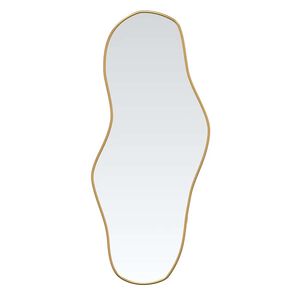 vidaXL Espelho de parede 60x25 cm dourado