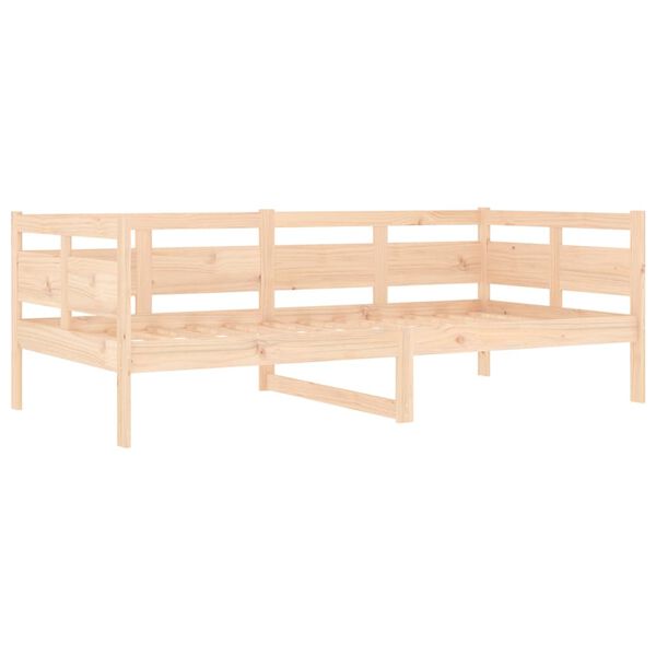 vidaXL Sofá-cama madeira de pinho maciça 90x190 cm