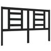 vidaXL Cabeceira de cama 146x4x100 cm pinho maci&ccedil;o preto