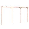 vidaXL P&eacute;rgola de bambu 385x40x205 cm