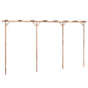 vidaXL P&eacute;rgola de bambu 385x40x205 cm
