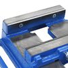 vidaXL Torno para furadora 150 mm ferro fundido azul