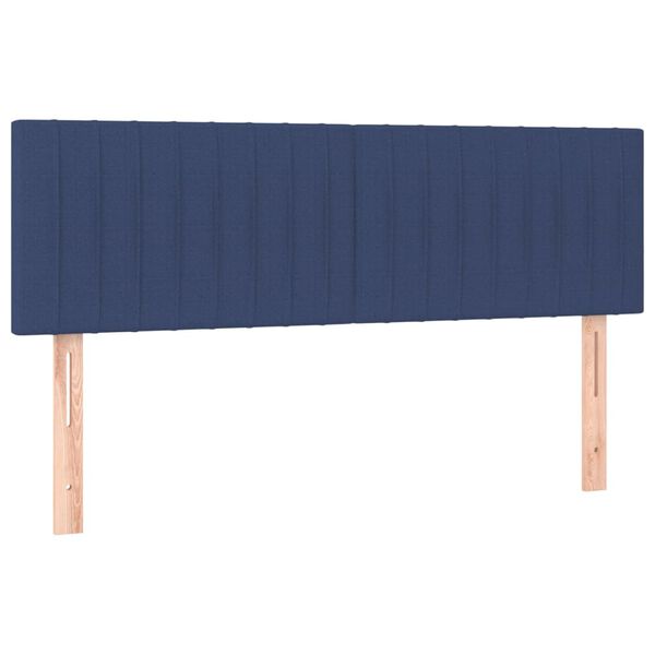 vidaXL Cabeceiras azul 144x5x78/88 cm tecido