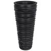 vidaXL Vaso c/ interior remov&iacute;vel 18/45 L + aspeto ranhurado antracite
