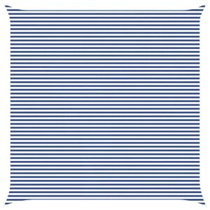 vidaXL Vela de Sombra para Exterior Azul e Branco 7 x 7 m