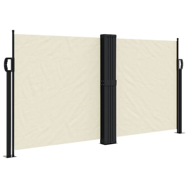 vidaXL Toldo lateral retr&aacute;til 120x1000 cm creme