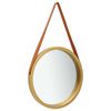 vidaXL Espelho de parede com al&ccedil;a 40 cm dourado
