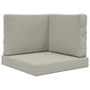 vidaXL Almofada para Sof&aacute; Externo Poli&eacute;ster Cinzento 60 x 60 x 8 cm