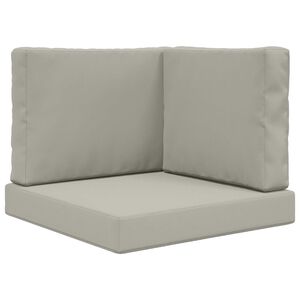 vidaXL Almofada para Sof&aacute; Externo Poli&eacute;ster Cinzento 60 x 60 cm