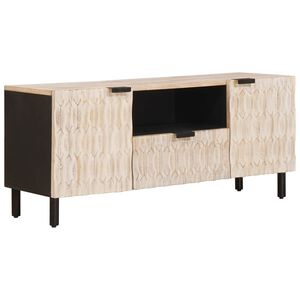 vidaXL Gabinete para TV Acabamento em Wash Branco 105 x 33 x 46 cm