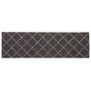 vidaXL Tapete de Cozinha Xadrez antracite 150 x 45 cm 100% Poliamida