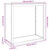 vidaXL Suporte para lenha 100x40x100 cm a&ccedil;o verde