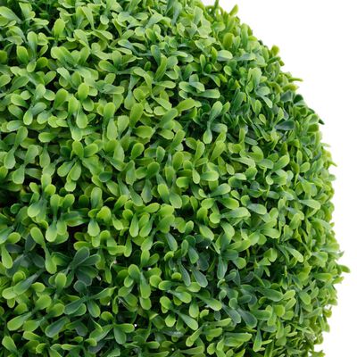 vidaXL Planta artificial buxo em forma de esfera com vaso 50 cm verde