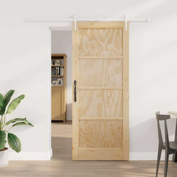 vidaXL Porta Deslizante ORKDAL Castanho 83 x 202 cm
