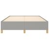 vidaXL Estrutura de cama sem colchão 140x190 cm tecido cinzento-claro