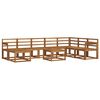 vidaXL Conjunto de Sof&aacute;s para Exterior 9 pcs Natural