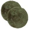 vidaXL Capa almofada 2 pcs HEERLEN Verde &Oslash; 40 cm Fleece PV