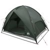 vidaXL Tenda de Camping com Capa de Chuva Imperme&aacute;vel Verde Ex&eacute;rcito