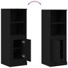 vidaXL Highboard Carvalho Preto 36 x 35.5 x 103.5 cm