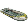 Intex Conjunto barco insufl&aacute;vel Seahawk 4 com motor corrico e suporte