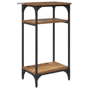 vidaXL Mesa Lateral Madeira Antiga 40 x 30 x 75 cm