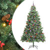 vidaXL &Aacute;rvore de Natal Artificial 300 LED Branco quente PVC e Metal
