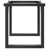 vidaXL Pernas para mesa de centro estrutura em O aço