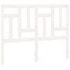 vidaXL Cabeceira de cama 205,5x4x100 cm madeira de pinho maci&ccedil;a branco