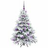 vidaXL &Aacute;rvore de Natal Artificial com 150 LEDs Branco 120 cm PE e PVC