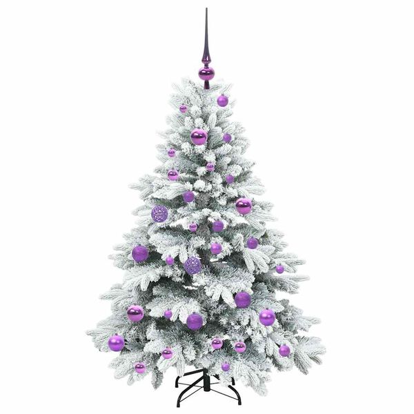 vidaXL &Aacute;rvore de Natal Artificial com 150 LEDs Branco 120 cm PE e PVC
