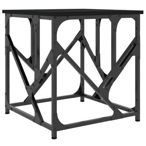 vidaXL Mesa de centro 45x45x47,5 cm derivados de madeira preto
