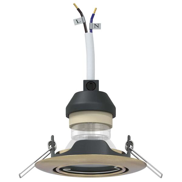 vidaXL Holofote 12 pcs Latão 9 x 9 x 2.5 cm Metal