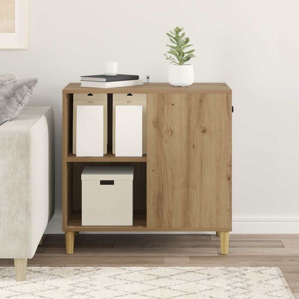 vidaXL Casa para Gatos Carvalho Artesanal 72 x 42,5 x 70 cm