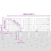 vidaXL Cerca com Postes Cinzeto 0.6 x 25 m A&ccedil;o