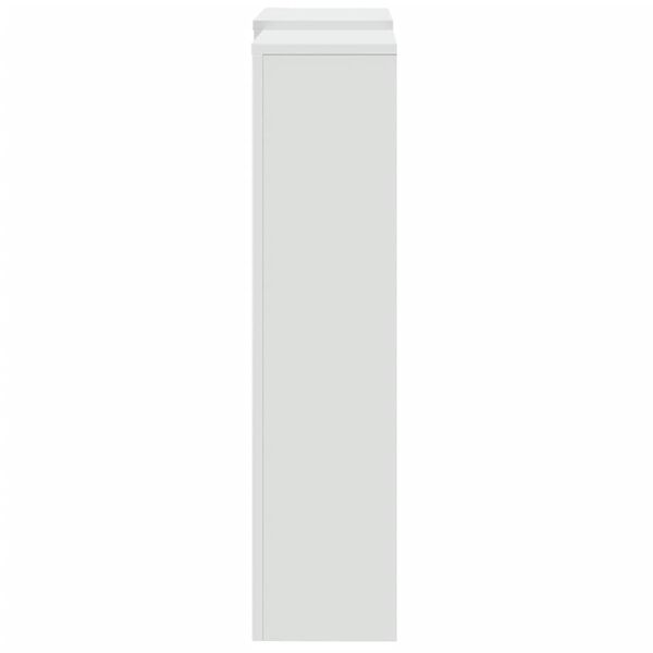 vidaXL Cobertura de radiador 205x21,5x83,5 cm derivados madeira branco